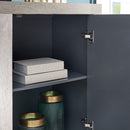 Nova Wood Grain Effect 2 Doors Chest & Mirror by Lavishway | Wall Mirrors-24445