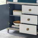 Nova Wood Grain Effect 3 Drawers Sideboard by Lavishway | Sideboards-24470