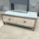 Nova Wood Grain Effect 2 Drawers Coffee Table by Lavishway | Coffee Tables-24406