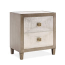 Nova Wood Grain Effect 2 Drawers Side Table by Lavishway | Bedside Tables-24498
