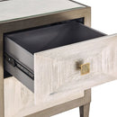 Nova Wood Grain Effect 2 Drawers Side Table by Lavishway | Bedside Tables-24499