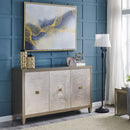 Nova Wood Grain 3 Doors Sideboard & Mirror by Lavishway | Wall Mirrors-24304