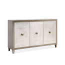 Nova Wood Grain 3 Doors Sideboard & Mirror by Lavishway | Wall Mirrors-24307