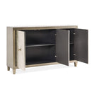 Nova Wood Grain 3 Doors Sideboard & Mirror by Lavishway | Wall Mirrors-24310