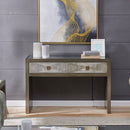 Nova Wood Grain Console Table & Wall Mirror by Lavishway | Wall Mirrors-24366