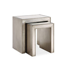 Nova Wood Grain Effect Nest Of 2 Tables by Lavishway | Nest of Tables-24321