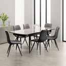 Nuna Modern Grey Fabric Dining Chair Set of 2 by Lavishway | Dining Chairs-24230