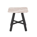 Nuna 3 Doors Glass Top Side Table by Lavishway | Side Tables-24195