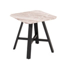 Nuna 3 Doors Glass Top Side Table by Lavishway | Side Tables-24194