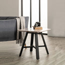 Nuna 3 Doors Glass Top Side Table by Lavishway | Side Tables-24193