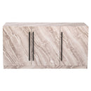Nuna 3 Doors Marble Effect Large Sideboard by Lavishway | Sideboards-24178