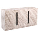 Nuna 3 Doors Marble Effect Large Sideboard by Lavishway | Sideboards-24177