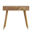 Johansen Gold Brass Inlay Console Table by Lavishway | Hallway Console Table-58127