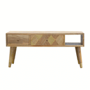 Johansen Modern 2 Drawer Solid Wooden TV Unit by Lavishway | TV Units Cabinets-58114