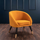 Oakley Hand Finished Velvet Tub Chair by Lavishway | Velvet Sofa-24532