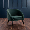 Oakley Hand Finished Velvet Tub Chair by Lavishway | Velvet Sofa-24533