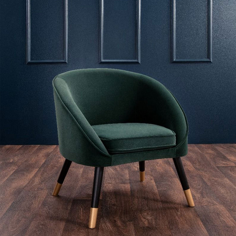 Oakley Hand Finished Velvet Tub Chair by Lavishway | Velvet Sofa-24533