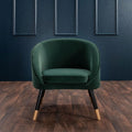 Oakley Hand Finished Velvet Tub Chair by Lavishway | Velvet Sofa-24534