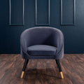 Oakley Hand Finished Velvet Tub Chair by Lavishway | Velvet Sofa-24544