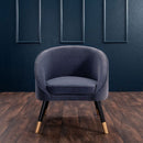 Oakley Hand Finished Velvet Tub Chair by Lavishway | Velvet Sofa-24544
