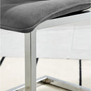 Ollie Comfy Chrome Base Dining Chair Set of 2 by Lavishway | Dining Chairs-24524