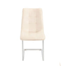 Ollie Comfy Chrome Base Dining Chair Set of 2 by Lavishway | Dining Chairs-24519