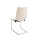 Ollie Comfy Chrome Base Dining Chair Set of 2 by Lavishway | Dining Chairs-24518