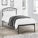 Onyx Grey Classic Metal Bed Frame by Lavishway | Metal Beds-61300