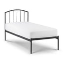 Onyx Grey Classic Metal Bed Frame by Lavishway | Metal Beds-61304