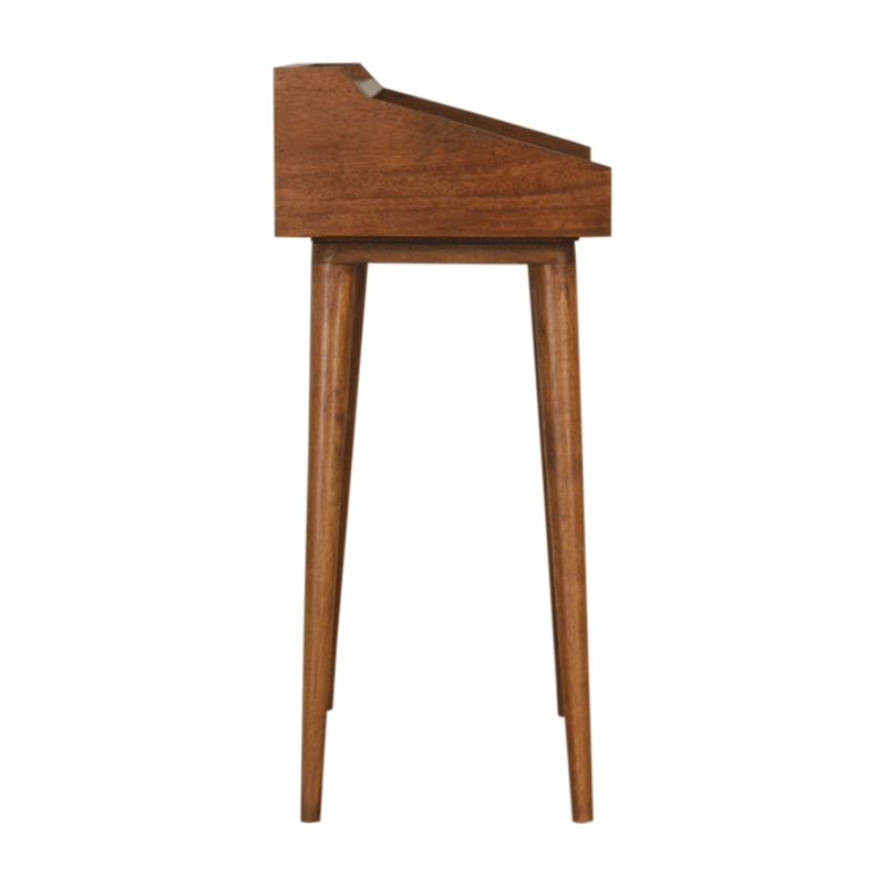 Johansen Chestnut Finish Writing Desk by Lavishway | Reclaimed Wood Desks-58108