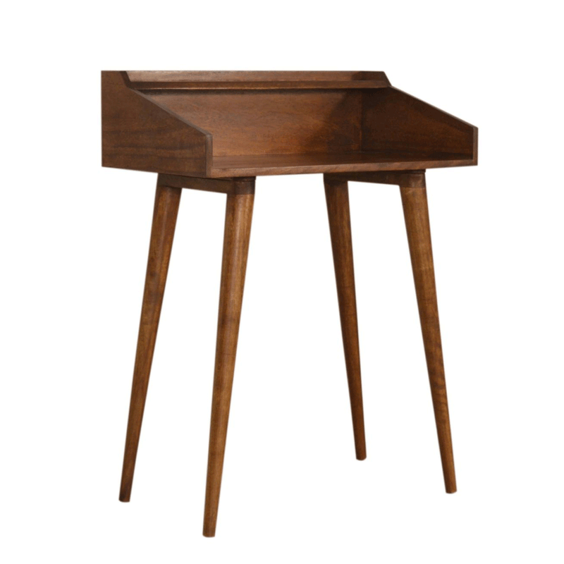 Johansen Chestnut Finish Writing Desk by Lavishway | Reclaimed Wood Desks-58105