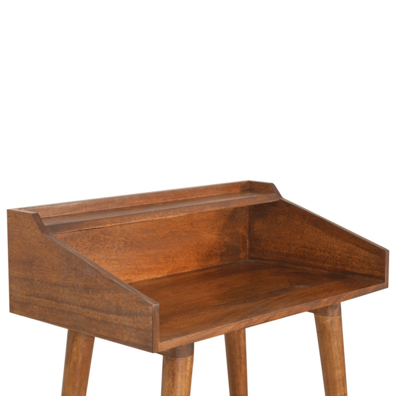 Johansen Chestnut Finish Writing Desk by Lavishway | Reclaimed Wood Desks-58110
