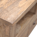 Johansen 3 Drawers Oak Finish Wooden TV Unit by Lavishway | TV Units Cabinets-58095