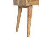 Anigma White Top Open Slot Bedside Table by Lavishway | Bedside Tables-58076