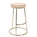 Opera Velvet Cushioned Barstools in Pair by Lavishway | Bar Stools-38137