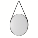 Opera Silver Round Wall Hanging Mirror by Lavishway | Wall Mirrors-61372
