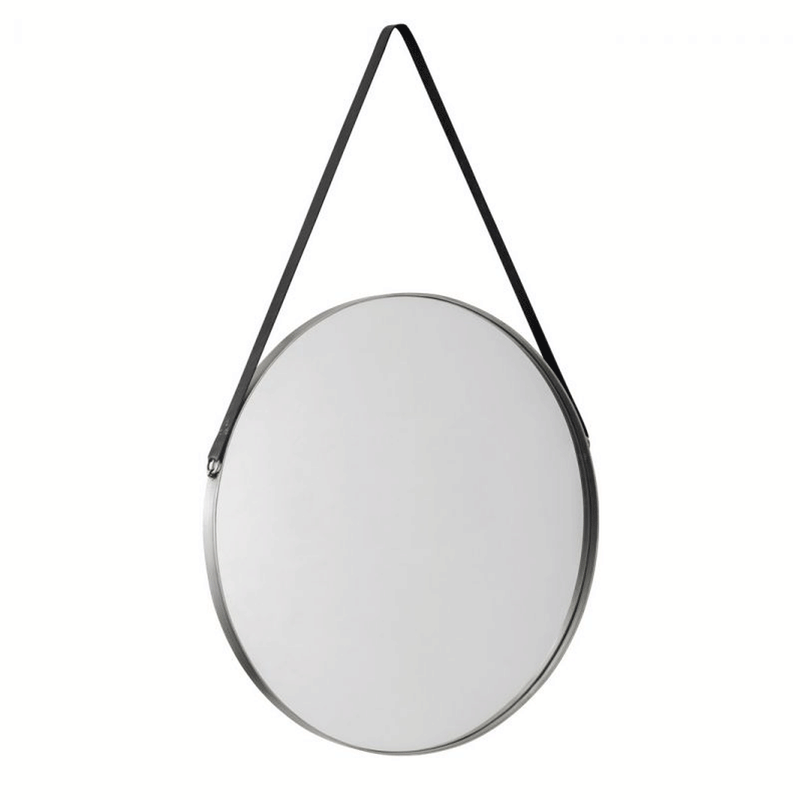 Opera Silver Round Wall Hanging Mirror by Lavishway | Wall Mirrors-61372