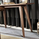 Ophelia Walnut Finish Single Drawer Desk by Lavishway | Reclaimed Wood Desks-23107