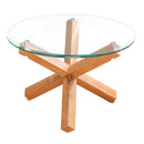Oporto Glass Round Top Coffee Table by Lavishway | Coffee Tables-28421