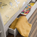 Orion Robust Ladder Storage Bunk Bed by Lavishway | Wooden Beds-61345