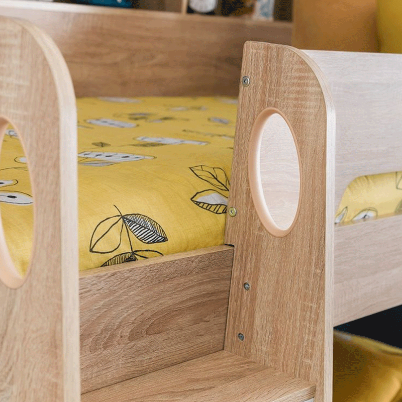 Orion Robust Ladder Storage Bunk Bed by Lavishway | Wooden Beds-61349