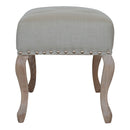 Orion Cream Fabric Studded Bedroom Bench by Lavishway | Benches & Storage Benches-21448