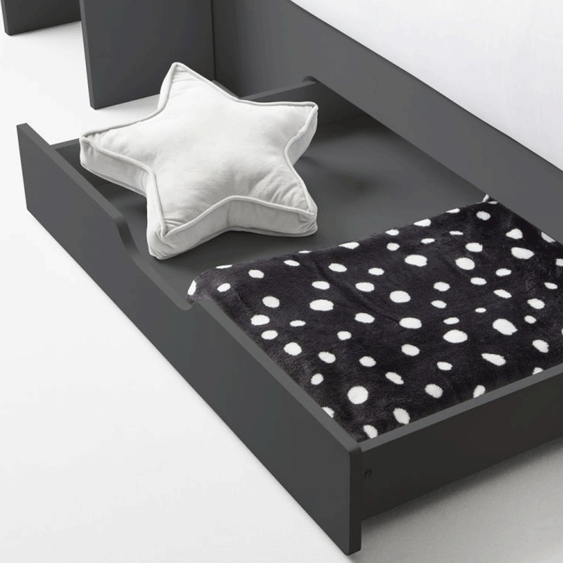 Orion Robust Ladder Triple Sleeper Bunk Bed by Lavishway | Wooden Beds-61315