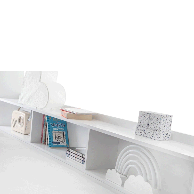 Orion Robust Ladder Triple Sleeper Bunk Bed by Lavishway | Wooden Beds-61319