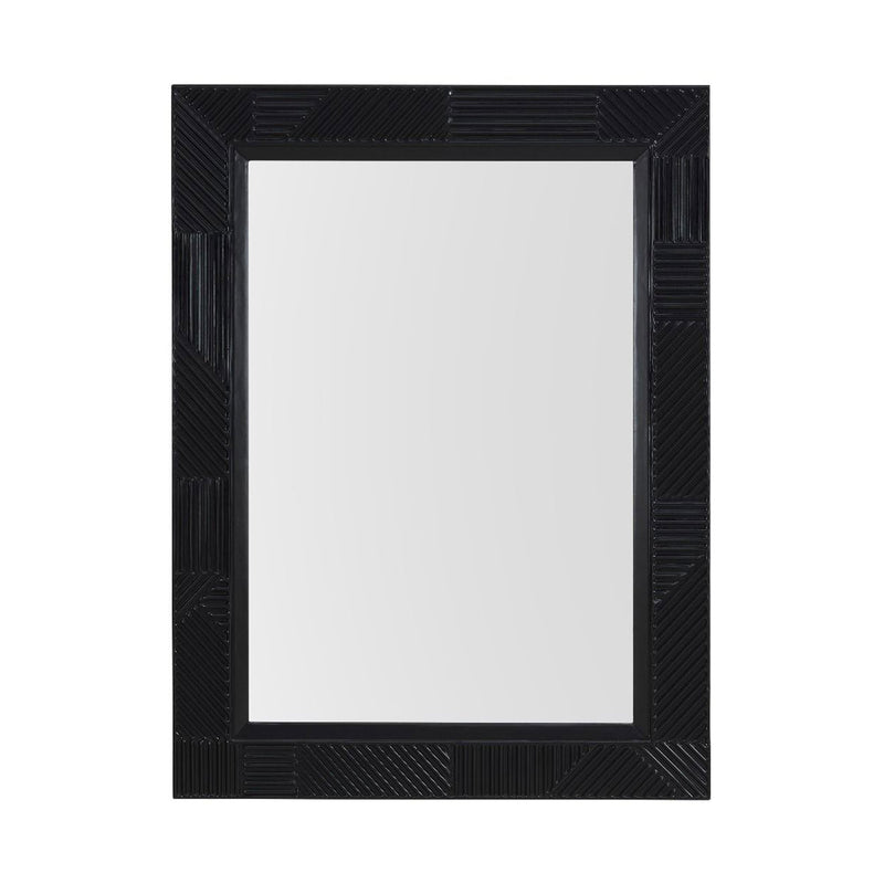 Orlando Black 4 Doors Sideboard & Mirror by Lavishway | Wall Mirrors-24331