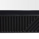 Orlando Black Finish 2 Doors Chest & Mirror by Lavishway | Wall Mirrors-24464