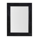 Orlando Black Finish 2 Doors Chest & Mirror by Lavishway | Wall Mirrors-24462