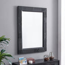 Orlando Black Finish 2 Doors Chest & Mirror by Lavishway | Wall Mirrors-24459