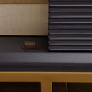 Orlando Black Finish 2 Doors Chest & Mirror by Lavishway | Wall Mirrors-24458