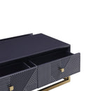 Orlando Black Finish 2 Drawers Coffee Table by Lavishway | Coffee Tables-24403